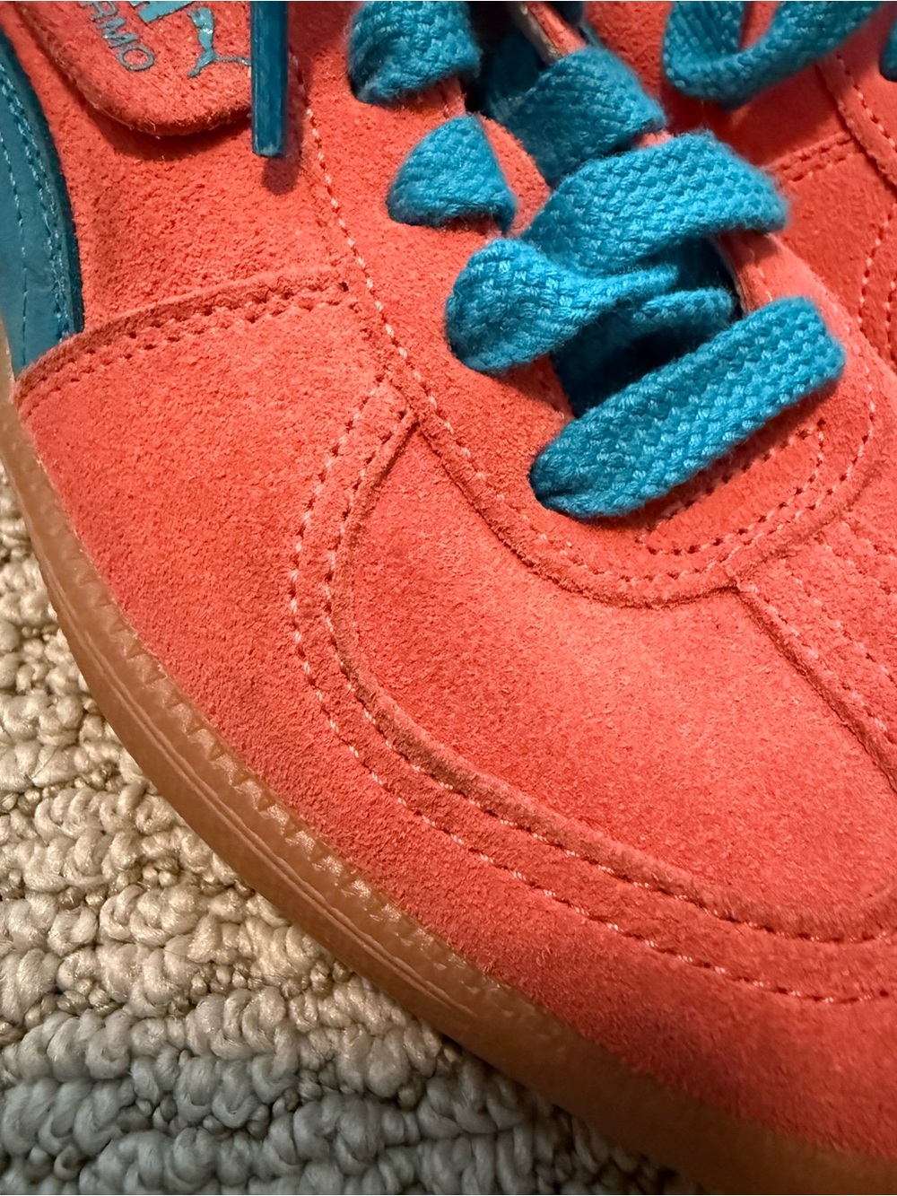 Puma Palermo sneaker - coral & blue - Picture 6 of 10
